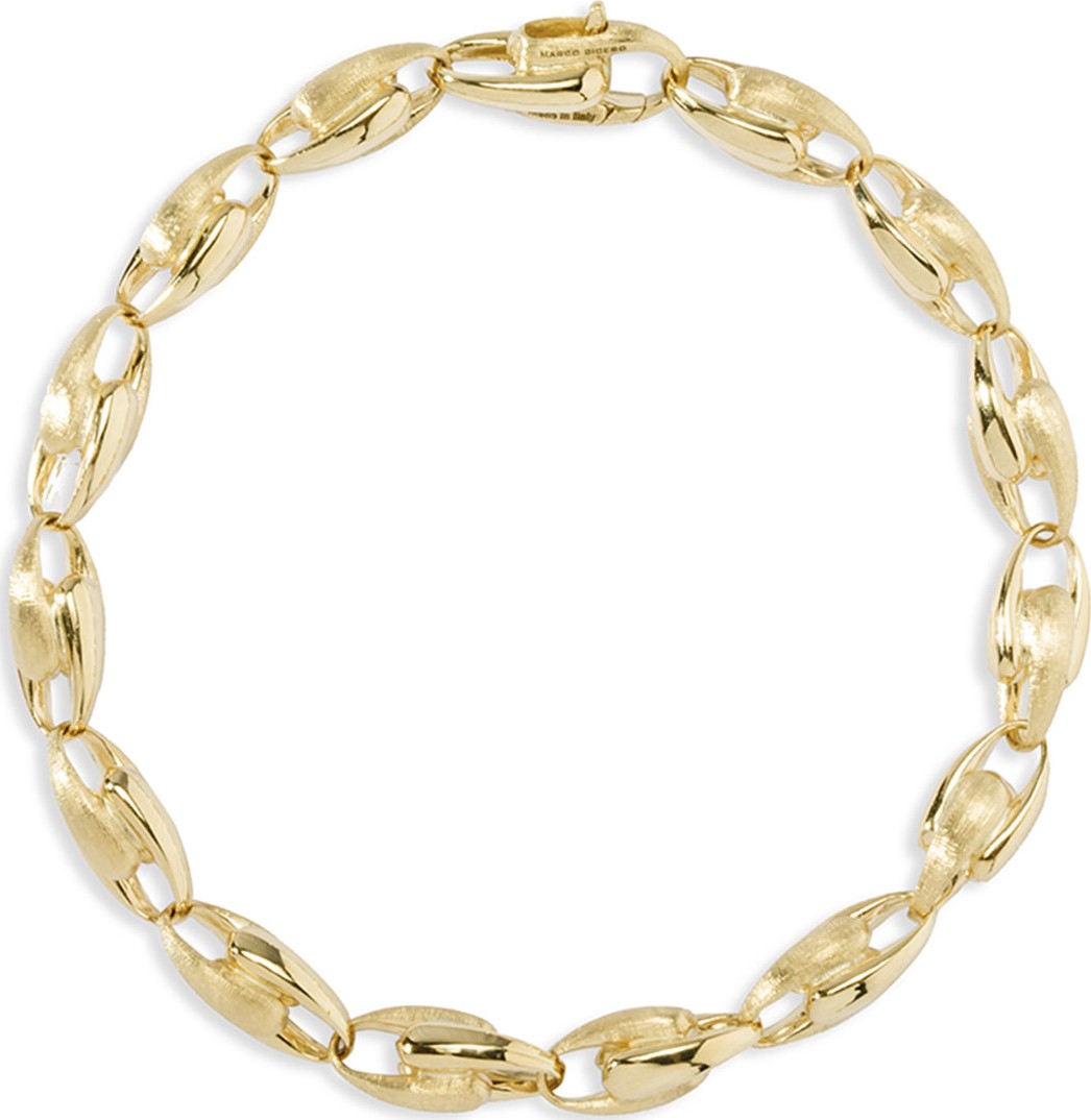 Marco Bicego Legami 18k Graduated Chain-Link Bracelet, 7"L