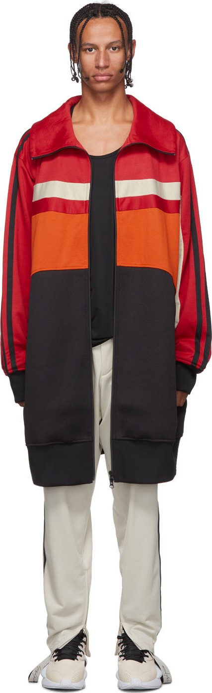 Y-3 Multicolor Colorblock Varsity Logo Track Sweatshirt