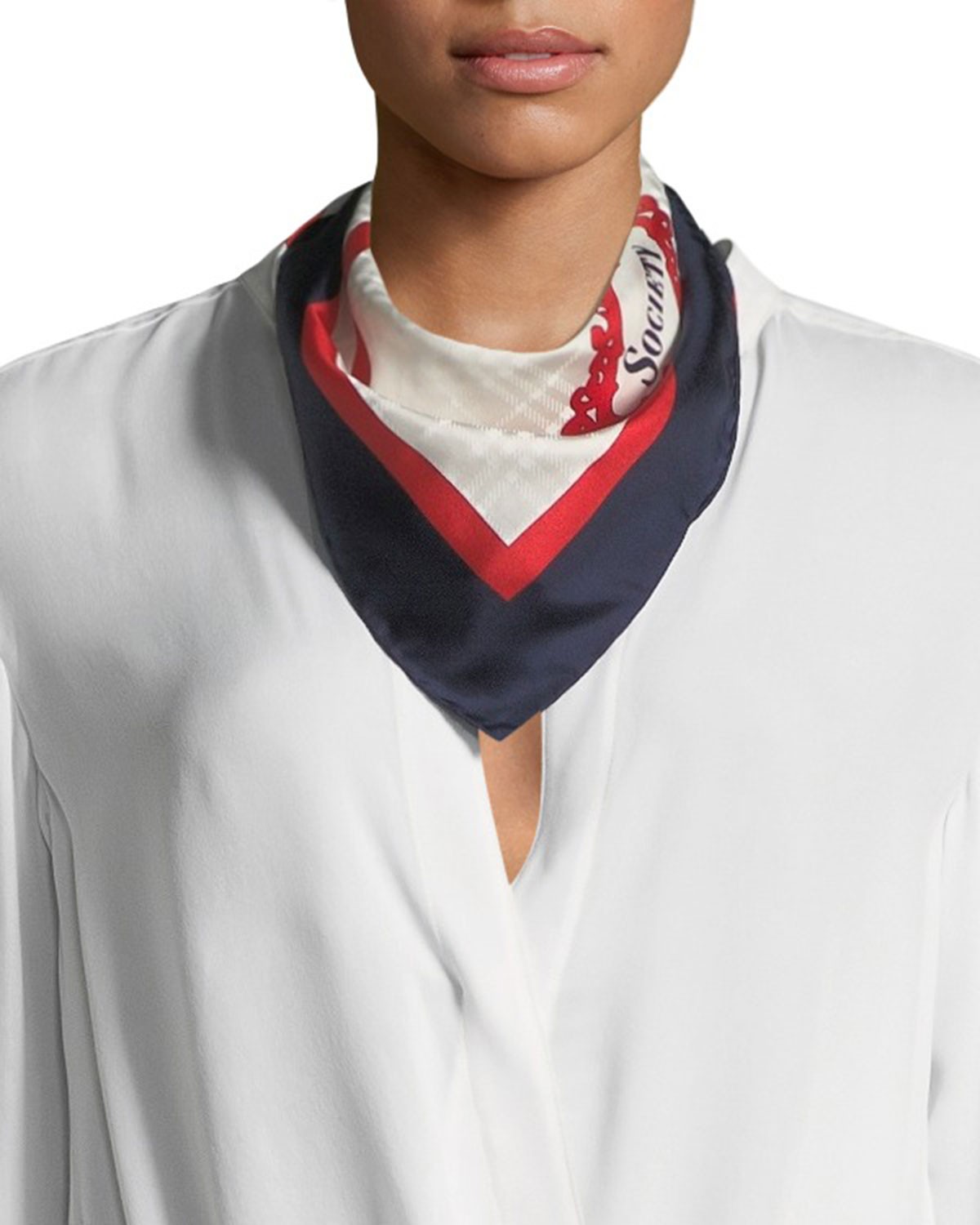 Burberry London England Archive Society Silk Scarf