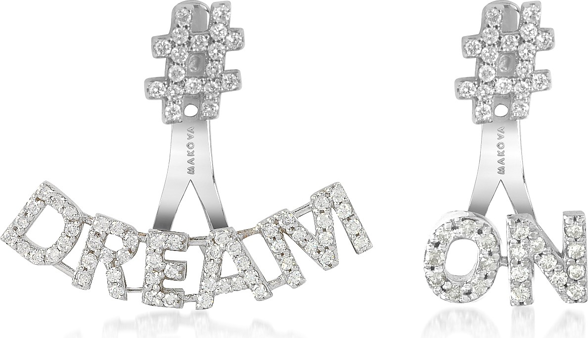 Makova Jewelry #Dream #On 18K Gold & 0.82 ctw Diamonds Earrings