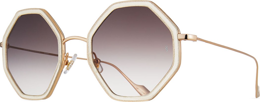 Sunday Somewhere Hitomi Acetate & Metal Octagonal Sunglasses