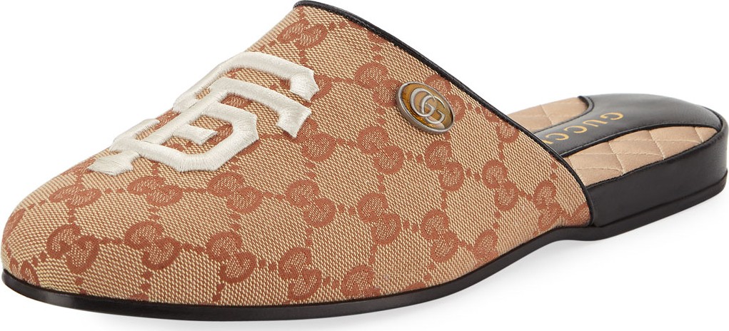 Gucci Original GG Slippers with SF Giants™ MLB Patch