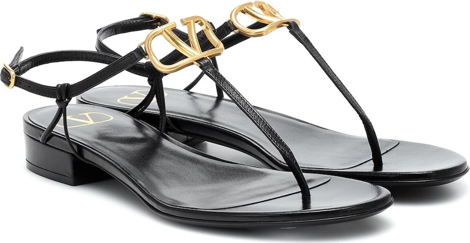 Valentino Valentino Garavani VLOGO leather sandals
