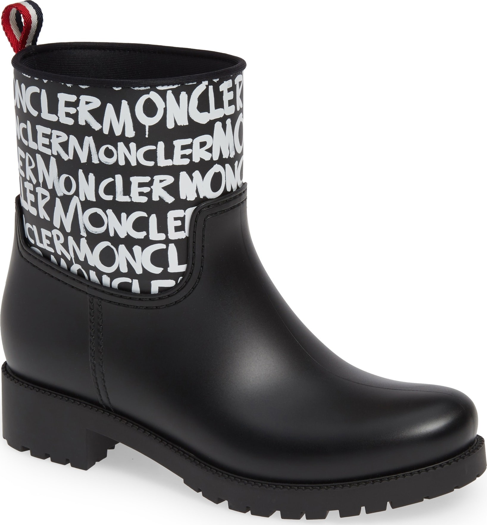 Moncler Ginette Stivale Logo Waterproof Rain Boot