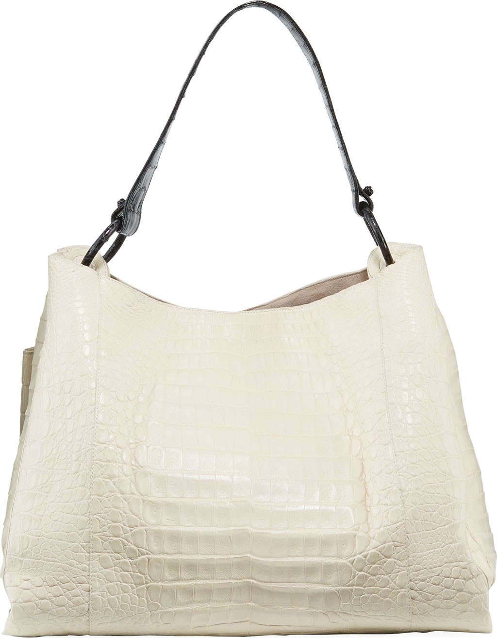Nancy Gonzalez Large Soft Crocodile Hobo Bag