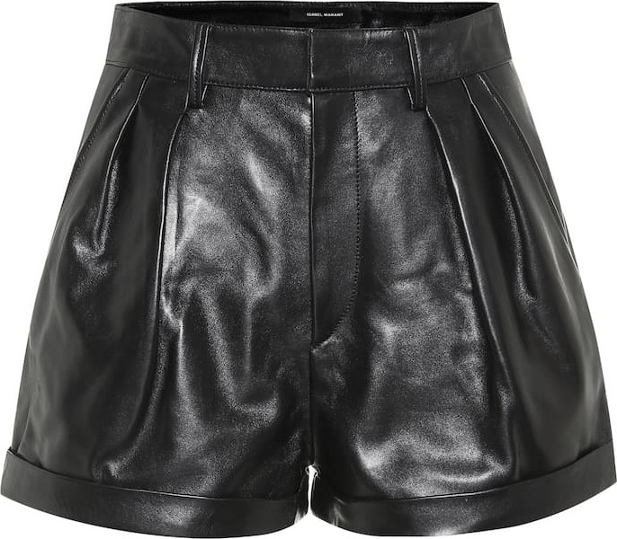 Isabel Marant Fabot high-rise leather shorts