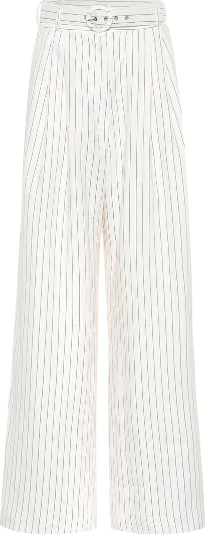 Zimmermann Corsage striped linen pants