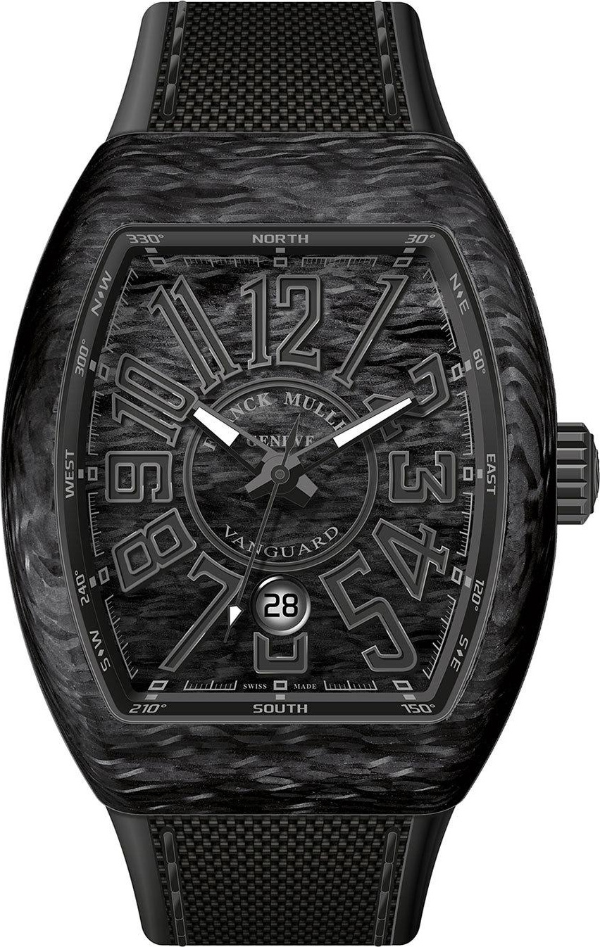 Franck Muller Vanguard Watch with Black Carbon Fiber Strap