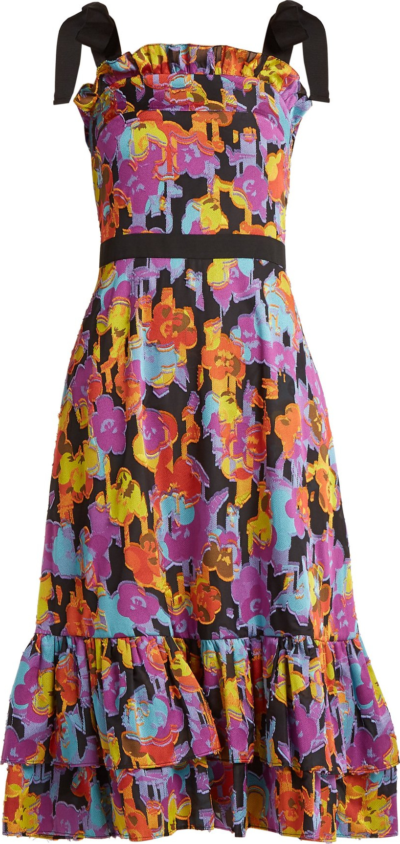 Mary Katrantzou Kara floral  fil-coupé dress