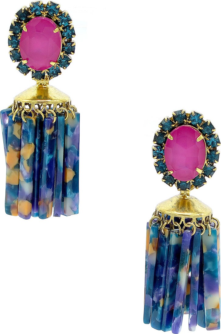 Elizabeth Cole Raakel Tassel Drop Earrings