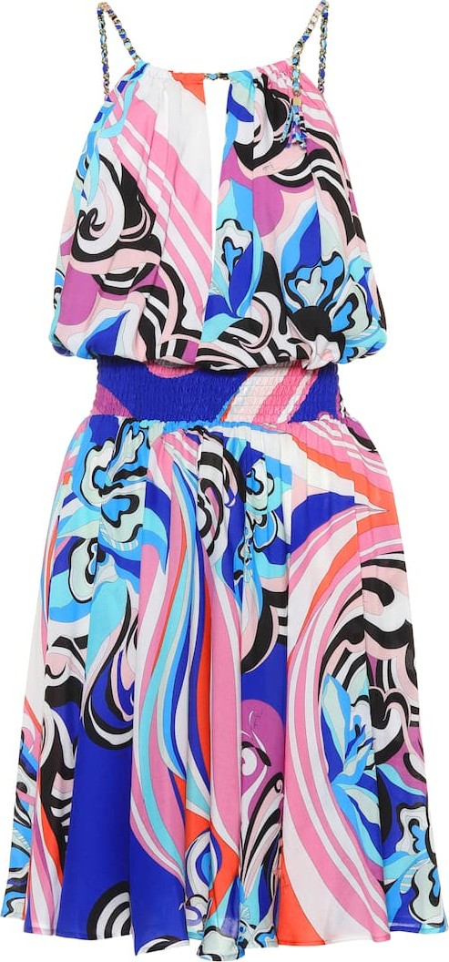 Emilio Pucci Printed crêpe minidress