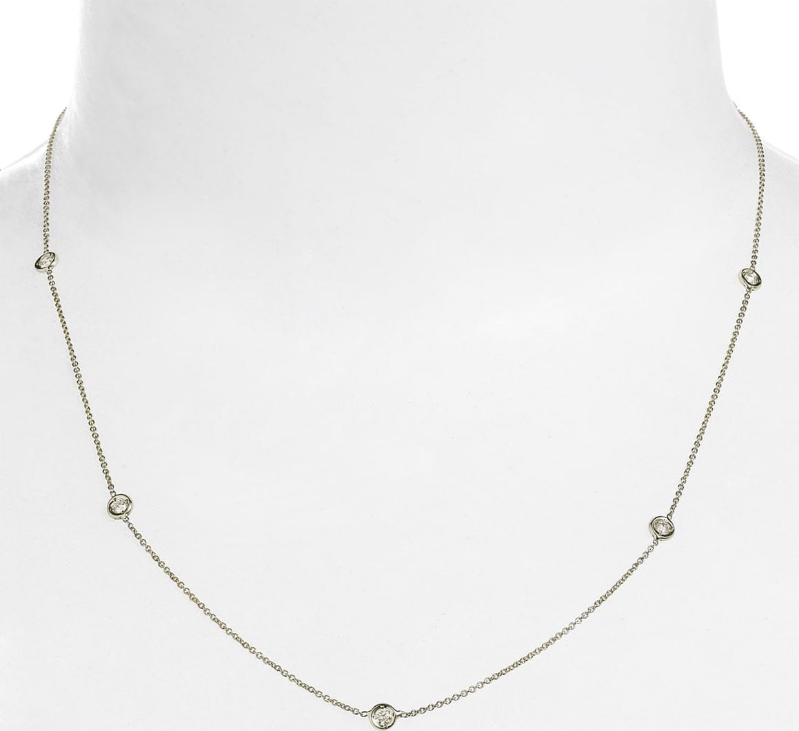 Roberto Coin Diamond Seven Station Necklace