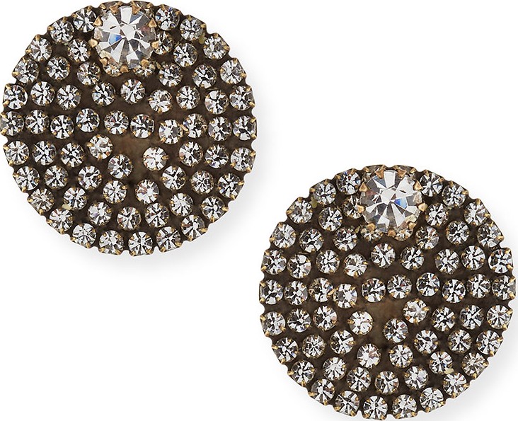 Auden Eclipse Crystal Button Earrings