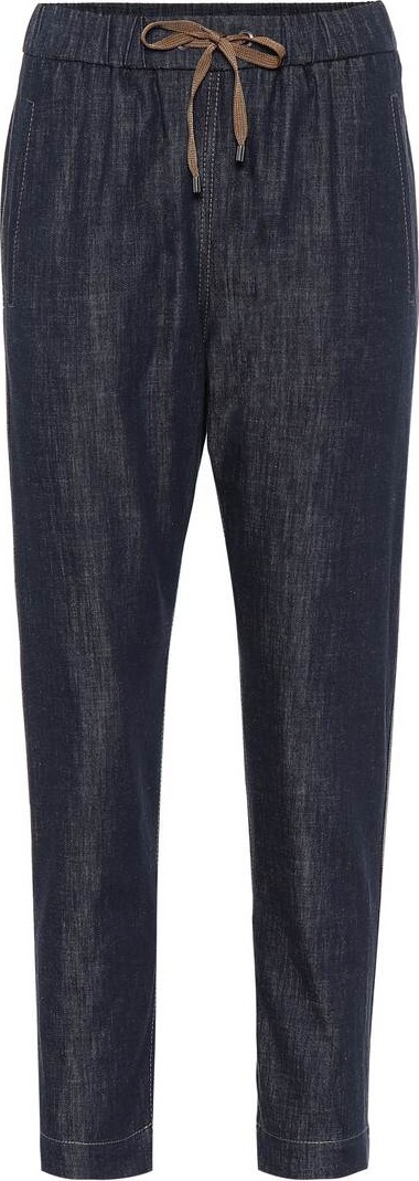 Brunello Cucinelli Embellished relaxed jeans