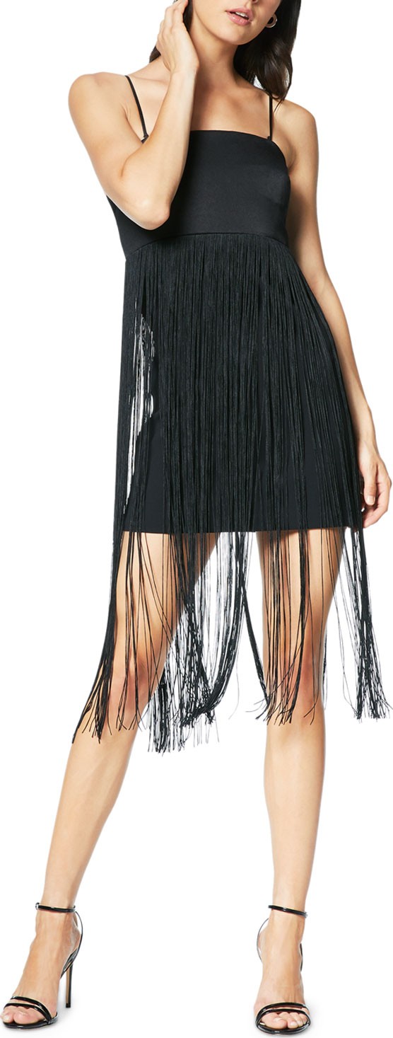 Ramy Brook Rikki Sleeveless Fringe Cocktail Dress