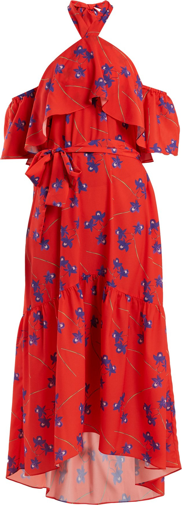 Borgo De Nor Josephine off-the-shoulder crepe dress