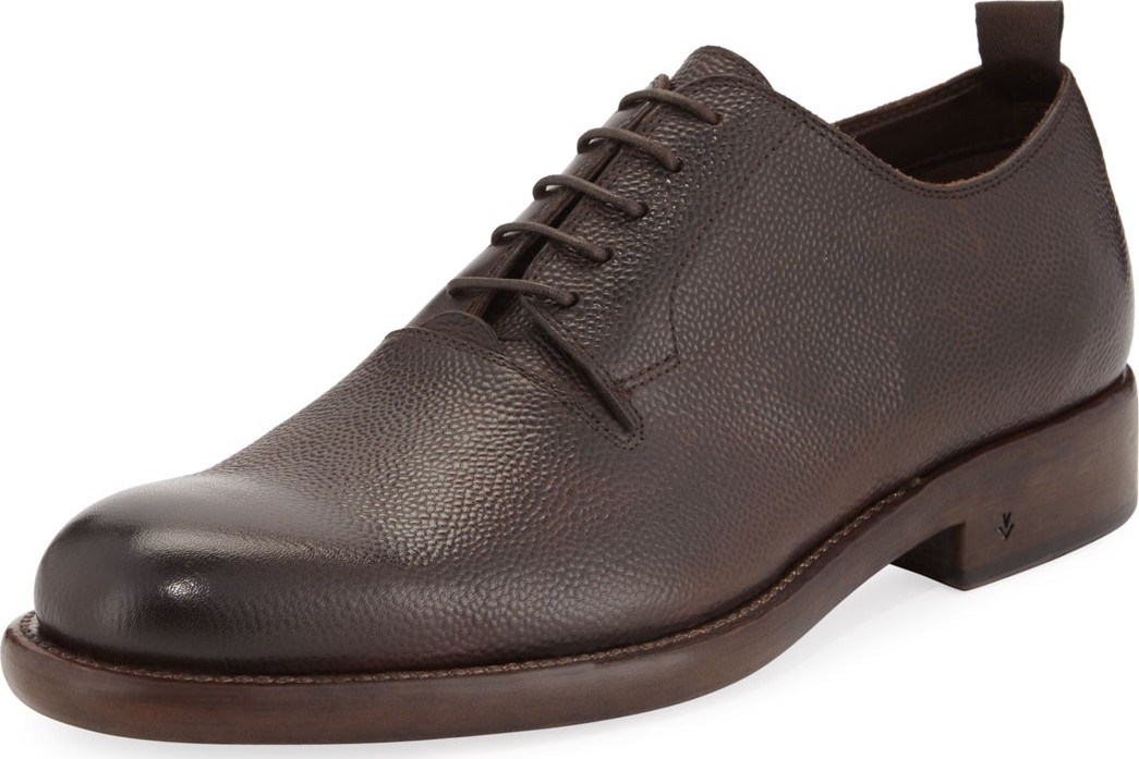 John Varvatos Fulton Grained Leather Oxford Shoe