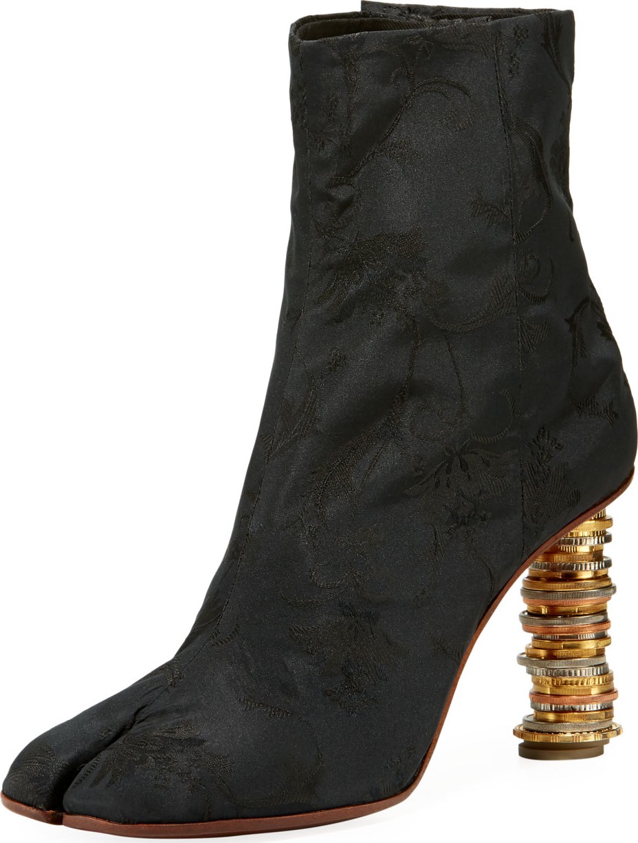 Vetements Geisha Baroque Coin Ankle Boots