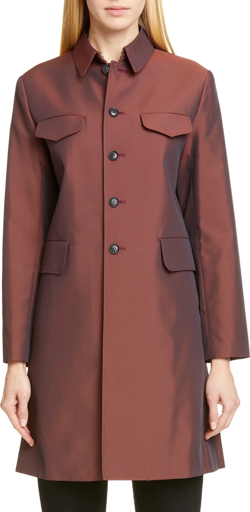 Comme Des Garcons Shiny Long Jacket