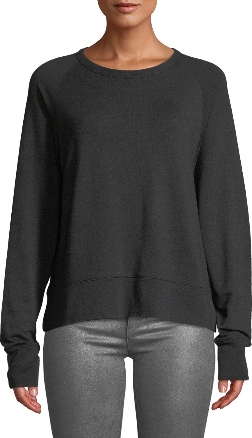 Rag & Bone Long-Sleeve Athletic Crewneck Pullover Sweater