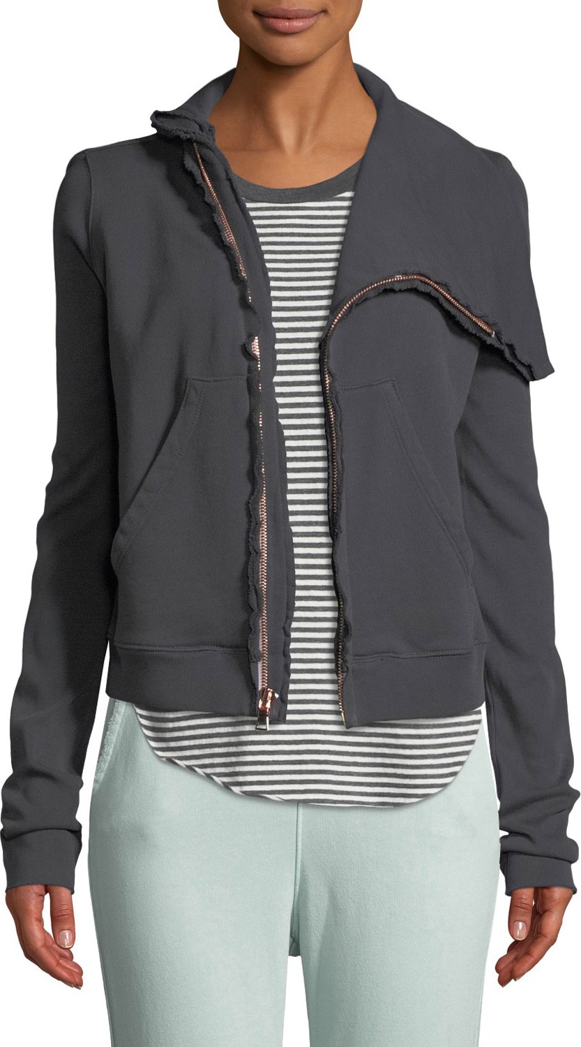 FOREO Side-Zip Cotton Fleece Jacket