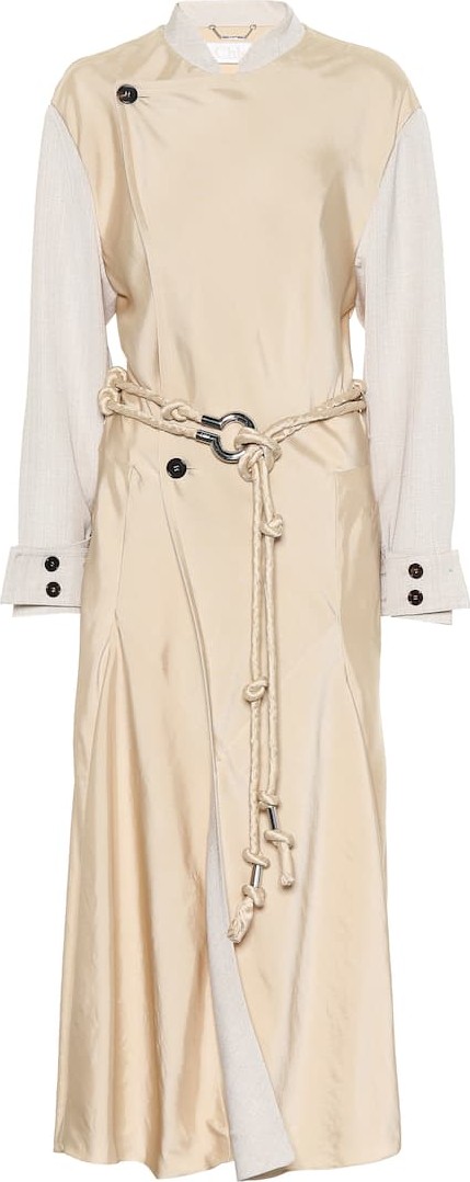 Chloe Flou silk-blend twill coat