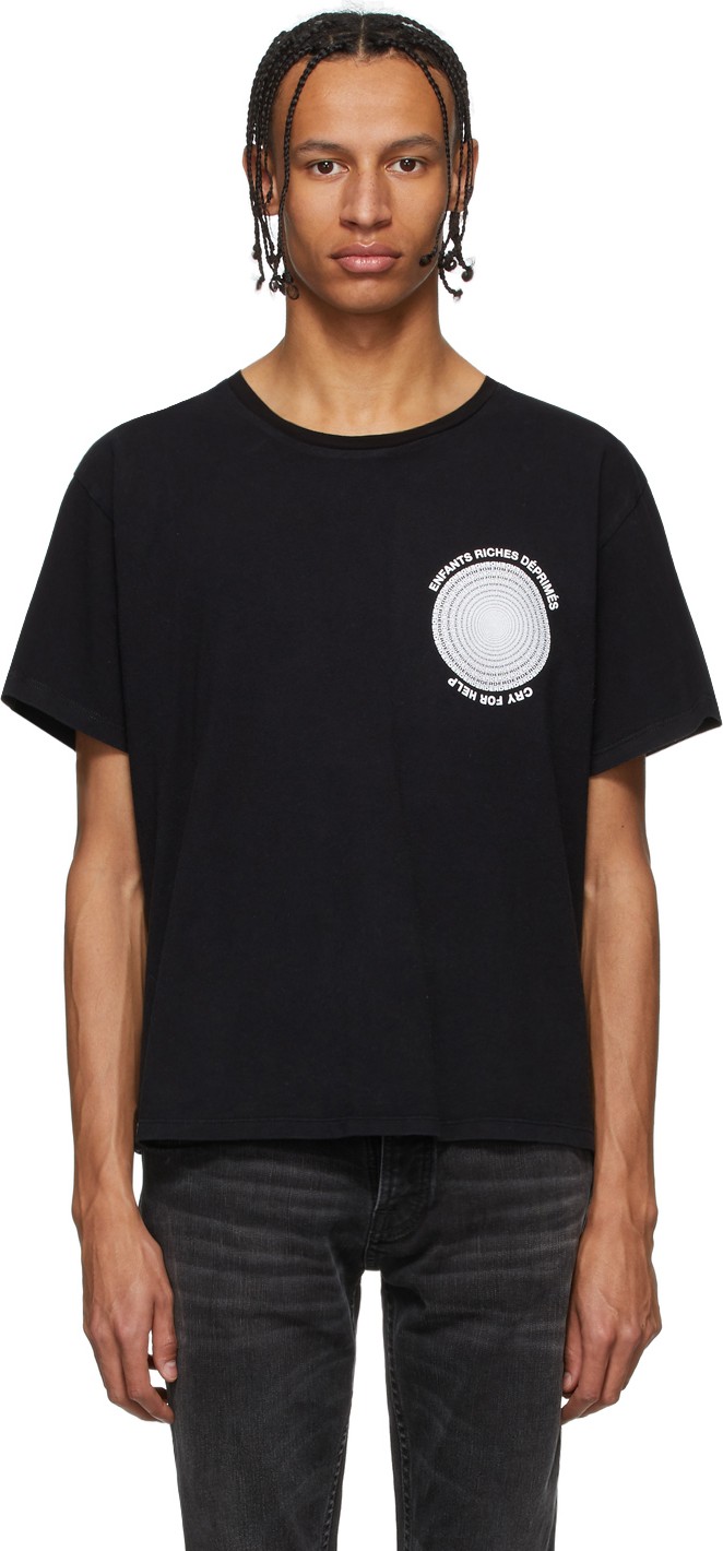 Enfants Riches Deprimes Black 'Cry For Help' T-Shirt