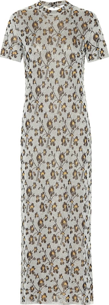 Paco Rabanne Jacquard knit maxi dress