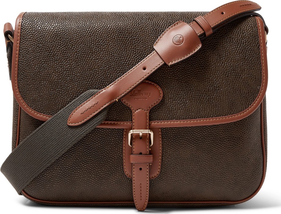 Mulberry Heritage Pebble-Grain Leather Messenger Bag