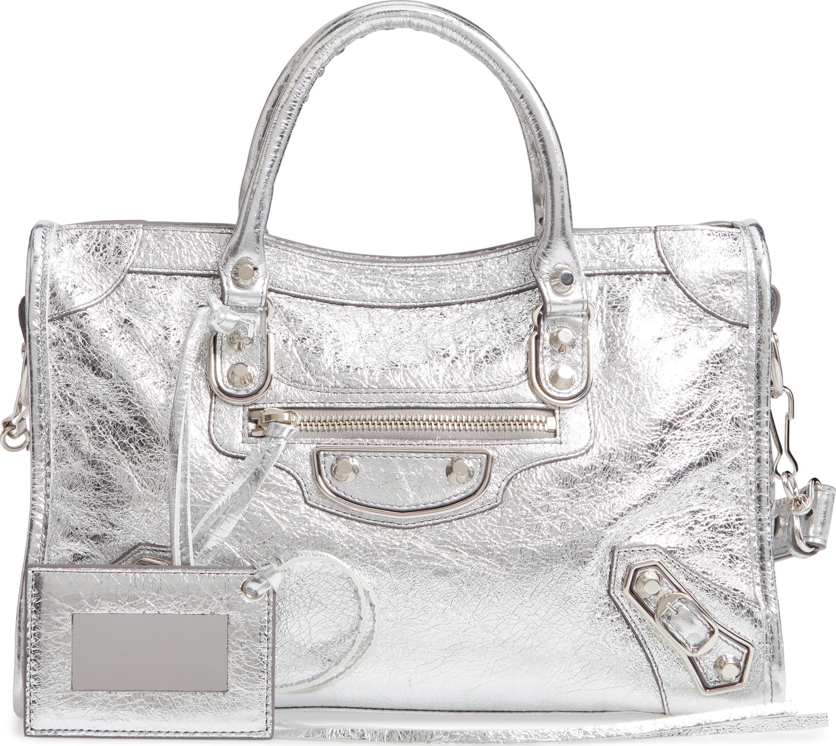 Balenciaga Small Metallic Edge City Leather Tote