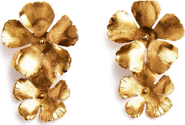Jennifer Behr Chloe Statement Flower Earrings