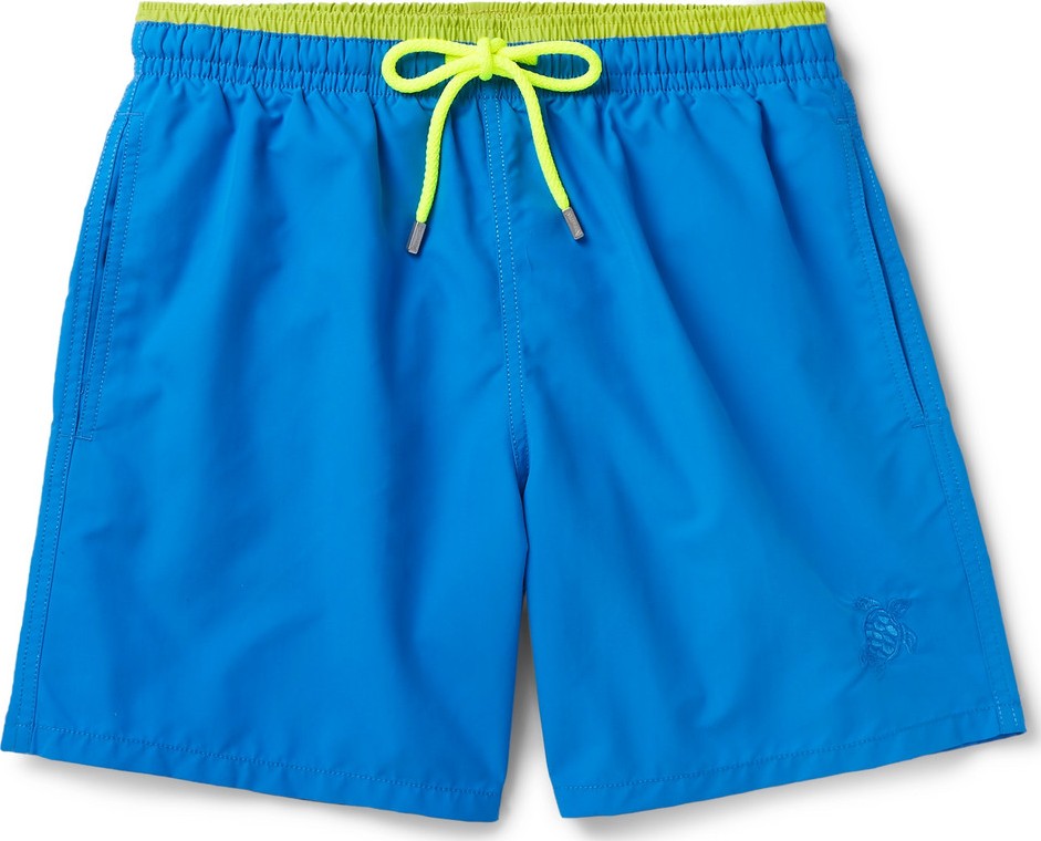 Vilebrequin Moka Mid-Length Embroidered Swim Shorts