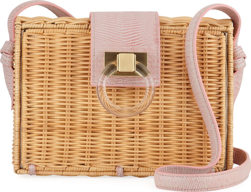Pamela Munson Caroline Wicker Crossbody Bag