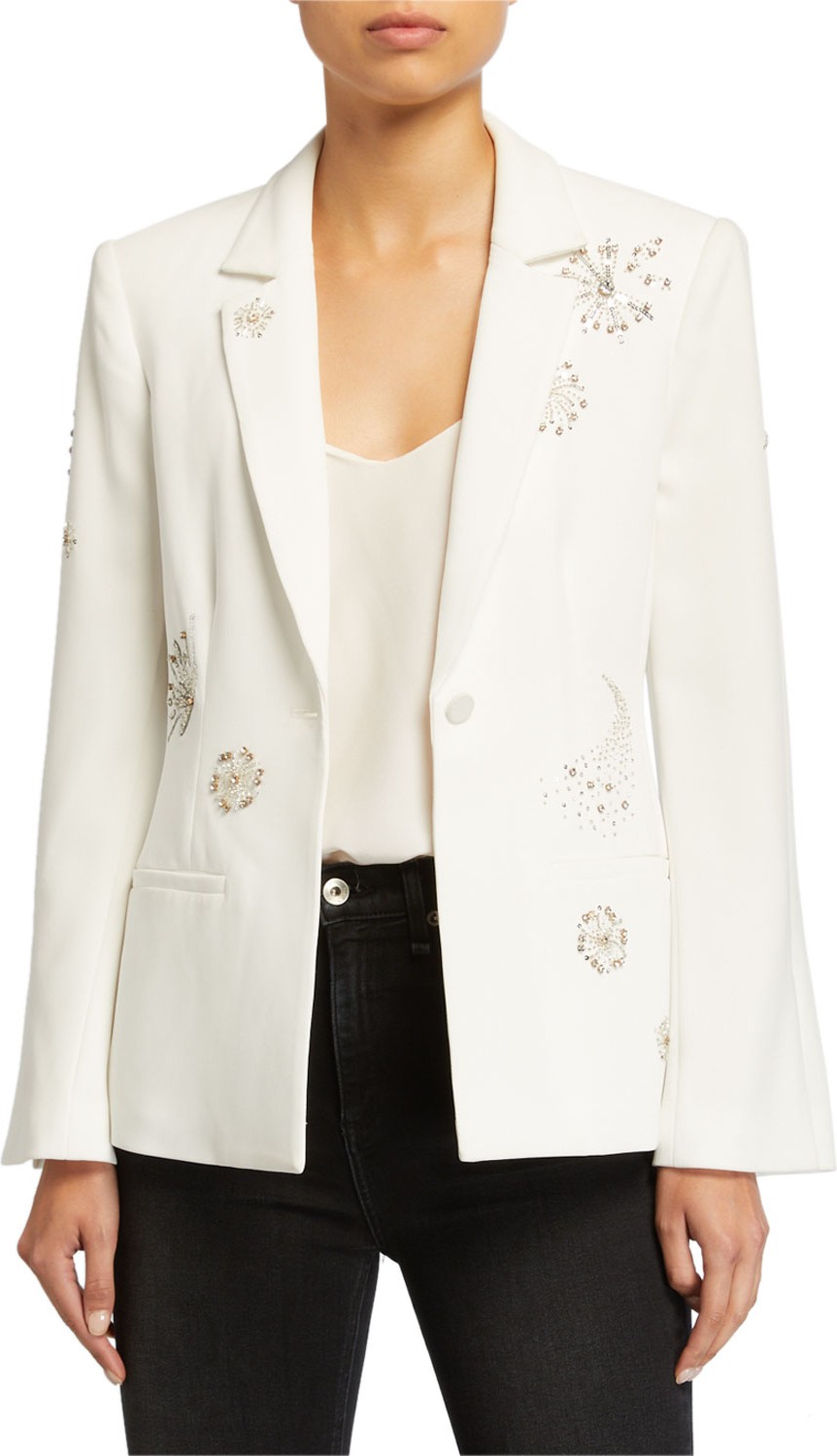 Cinq A Sept Rumi Shooting Star Embellished Blazer