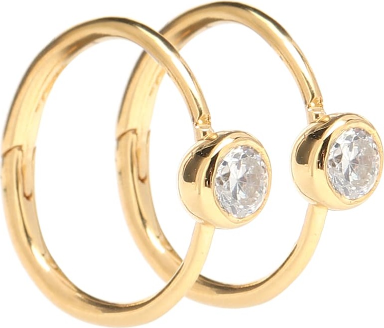 Theodora Warre Zircon Simple hoop earrings