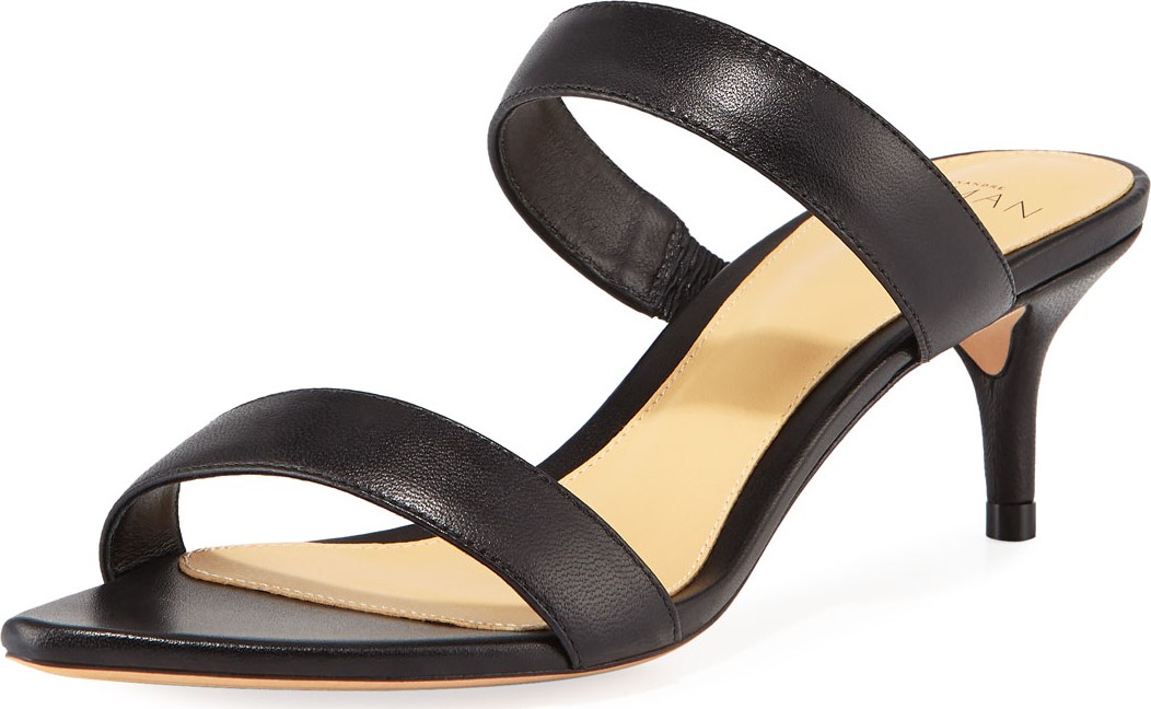 Alexandre Birman Leblon Leather Slide Sandals