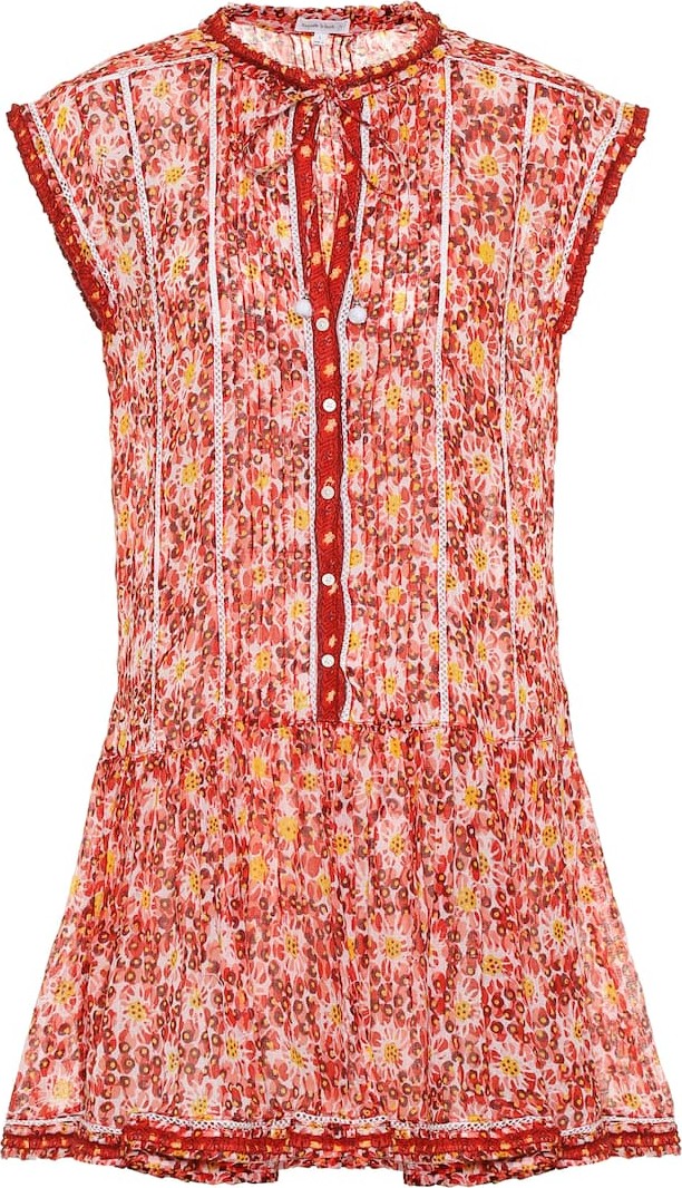 Poupette St Barth Exclusive to Mytheresa – Honey printed cotton minidress