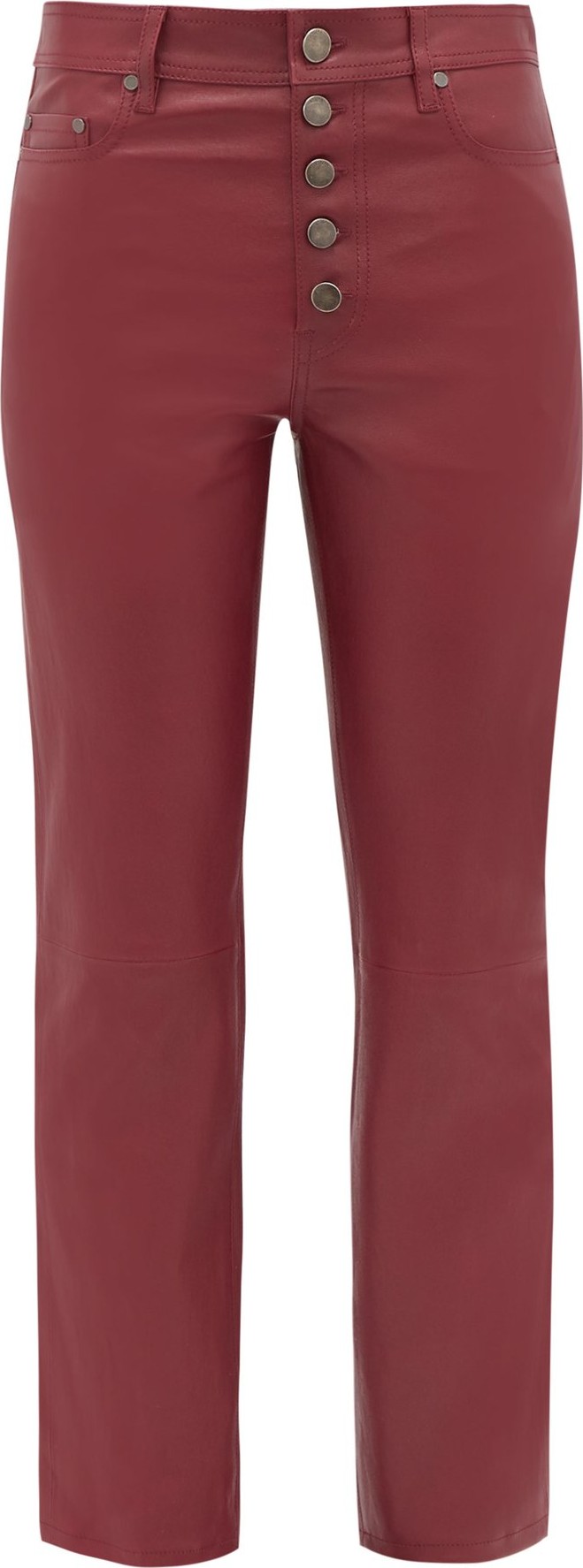 Joseph Den straight-leg leather trousers