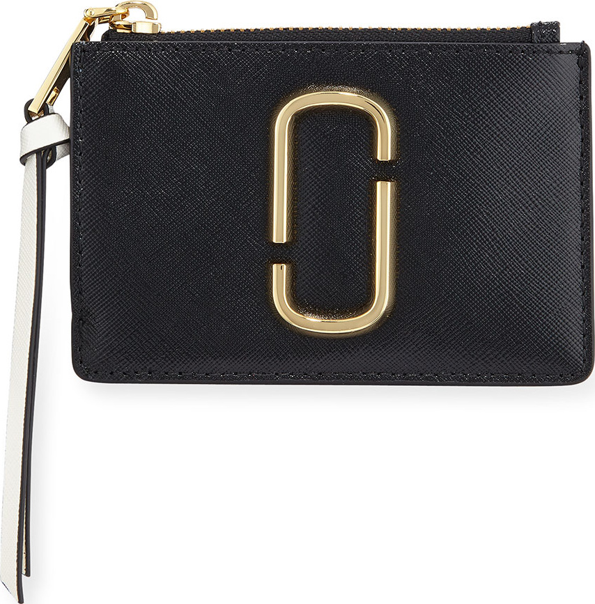 MARC JACOBS Colorblock Top Zip Card Case Wallet