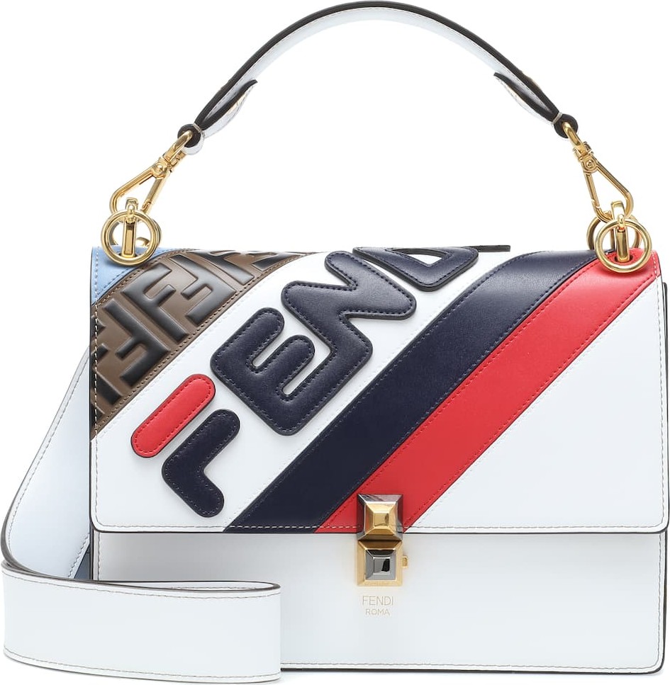 Fendi FENDI MANIA Kan I leather shoulder bag