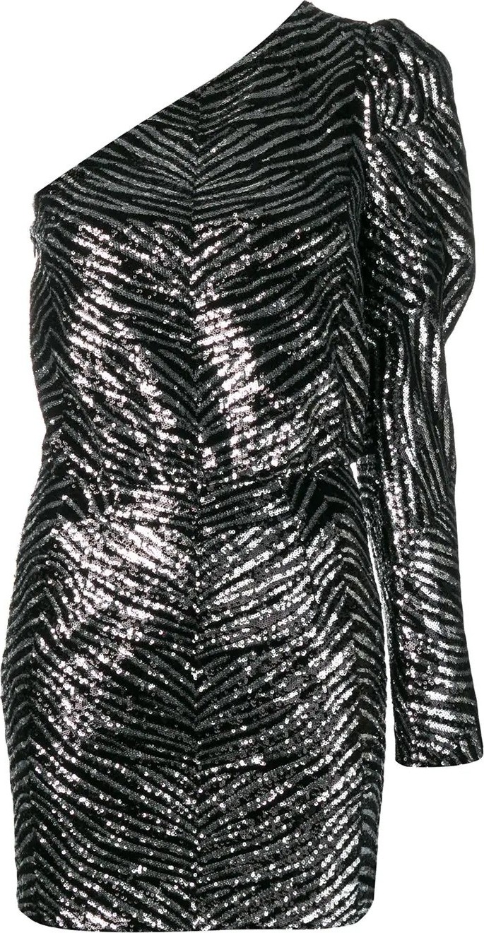 Alexandre Vauthier zebra embossed mini dress