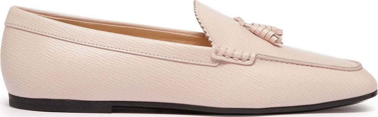Tod's Tassel-front grained leather loafers
