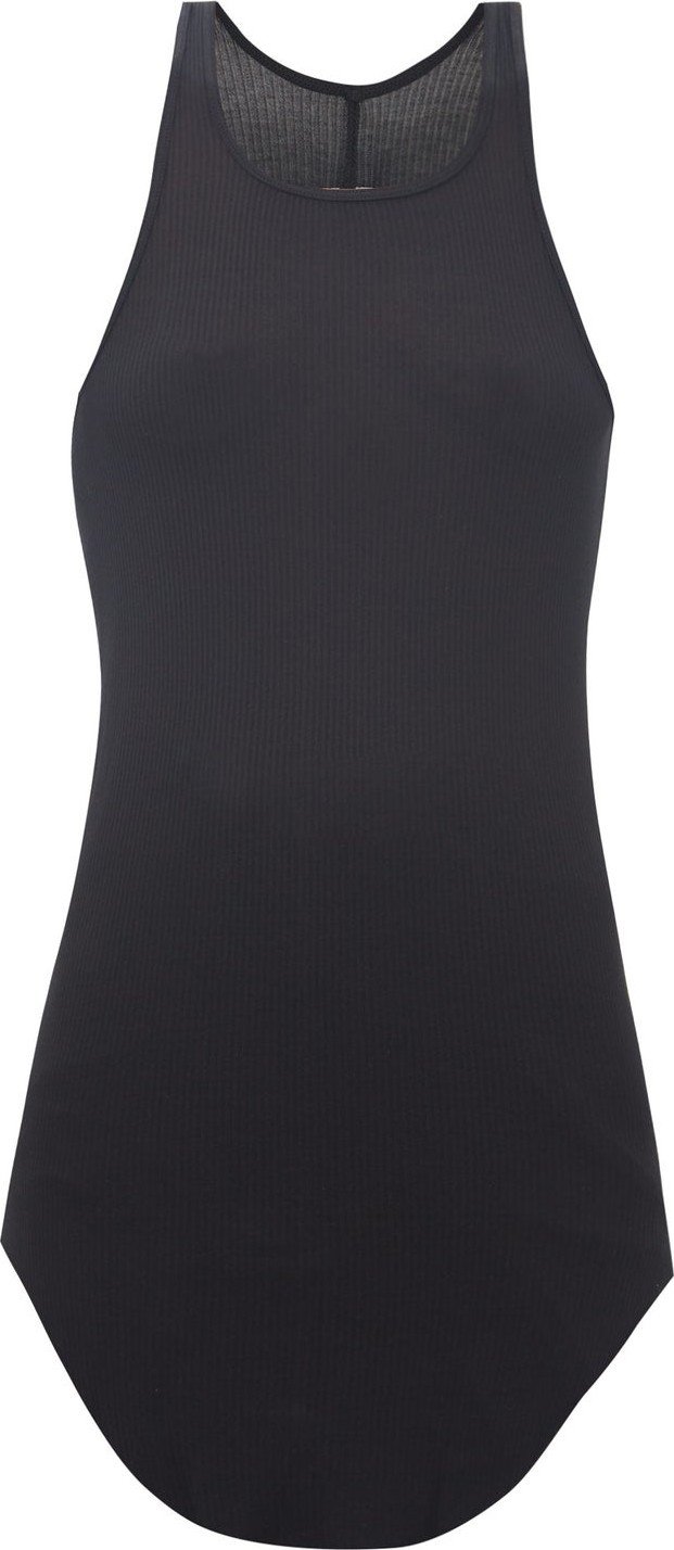 Rick Owens Racerback ribbed-knit tank top