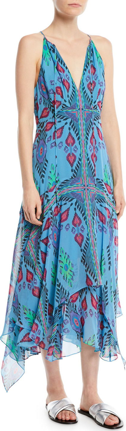 Nanette Lepore Island Style Silk Handkerchief Dress