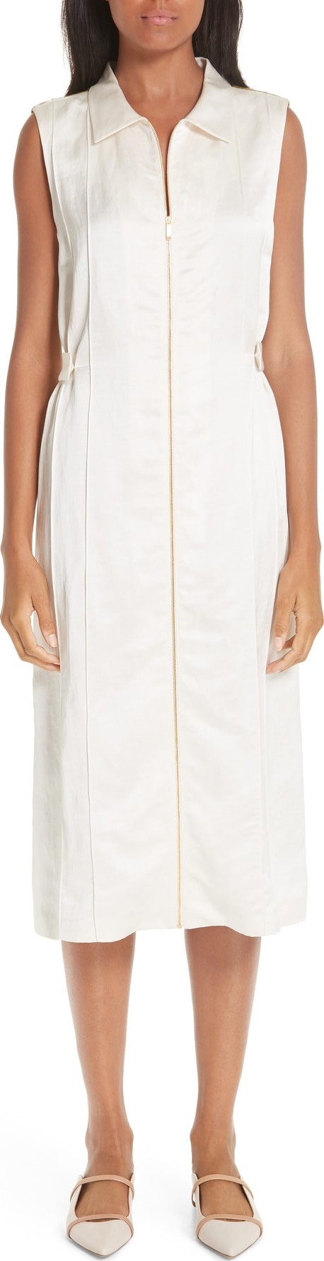 Partow Sateen Midi Dress