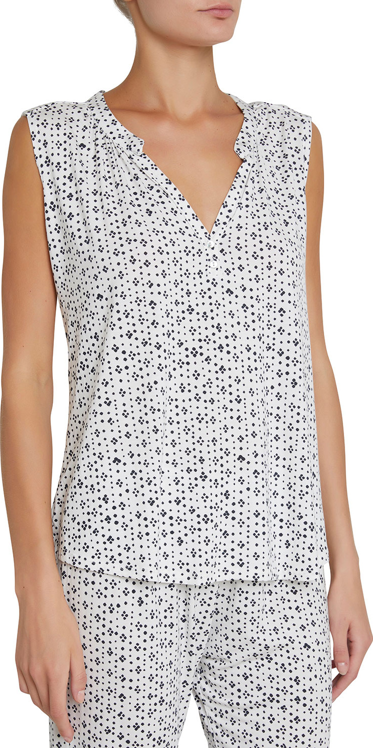 Eberjey Artesano Dot-Print Sleeveless Lounge Top