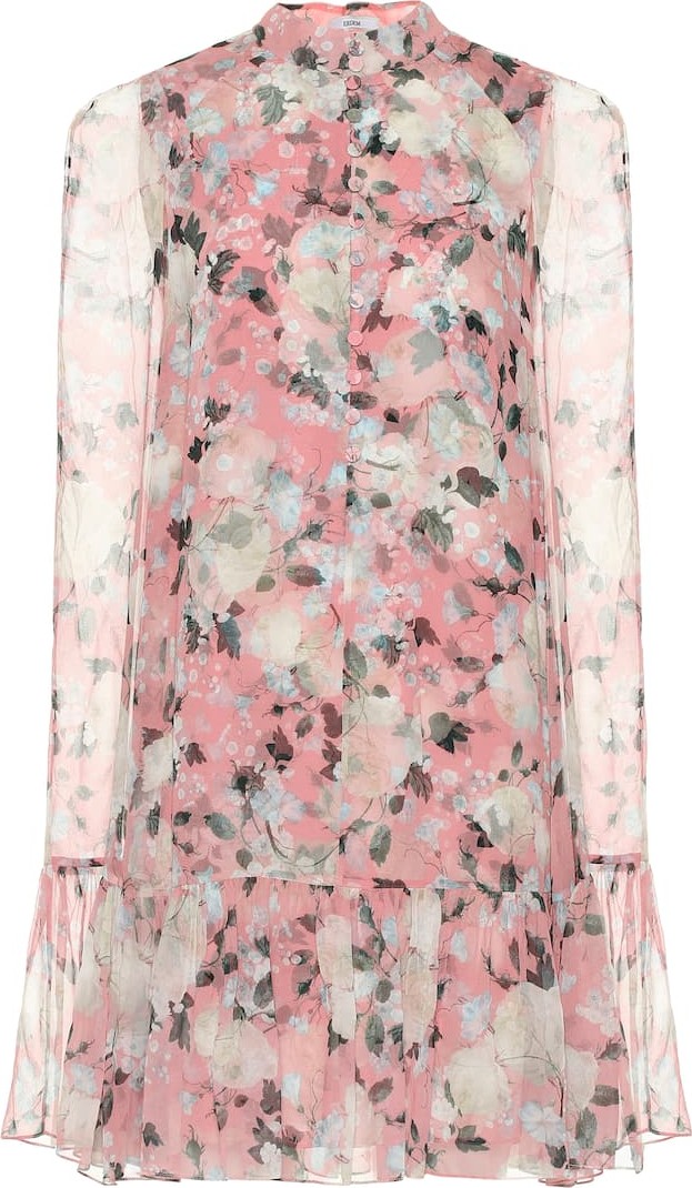 Erdem Constantine silk-voile minidress