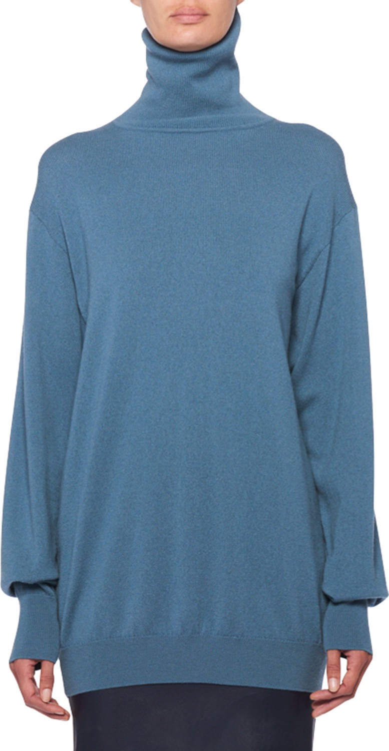 THE ROW Janillen Cashmere Turtleneck Oversized Sweater