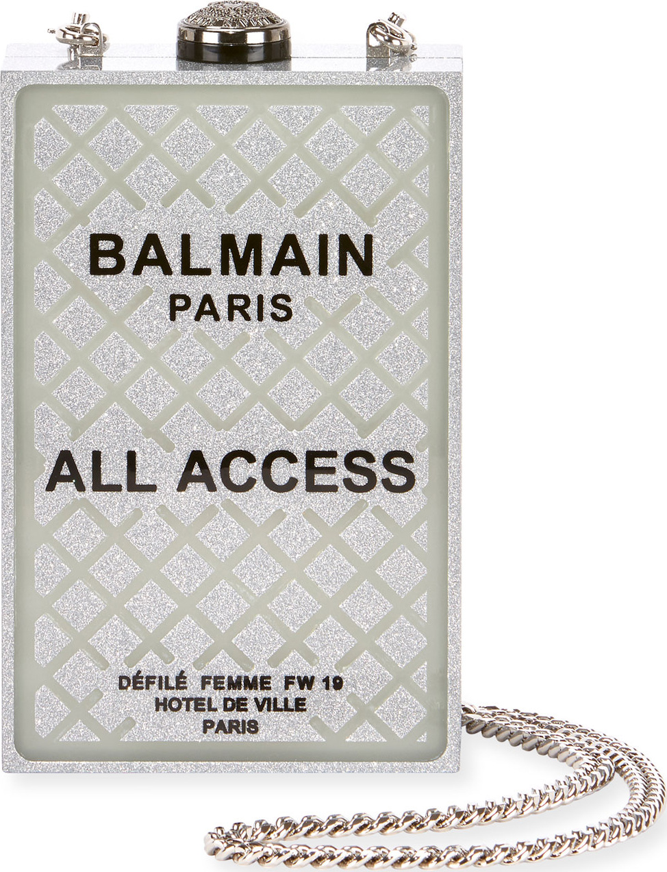 Balmain All Access Minaudiere Box Clutch Bag