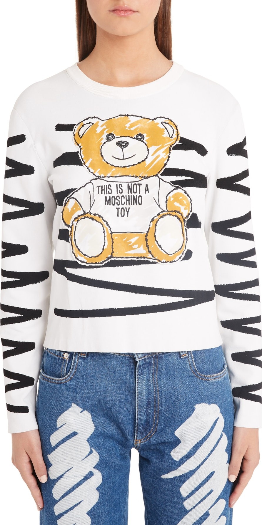 Moschino Scribble Teddy Sweater Moschino Scribble Teddy Sweater